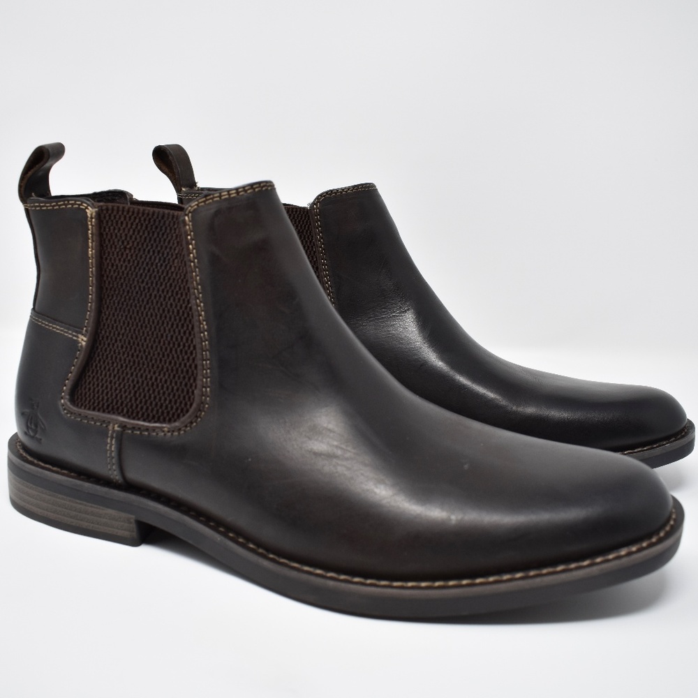 Original Penguin Hayden Brown Leather Chelsea Boot